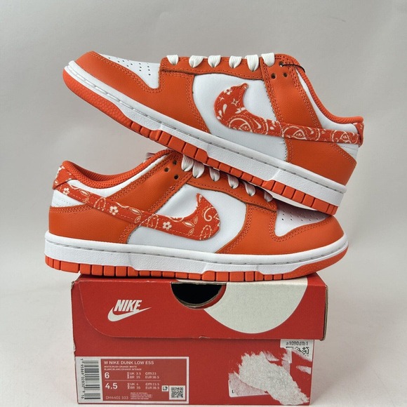 Nike Shoes Dunk Low ESS “Orange Paisley/Rush Orange” 2024